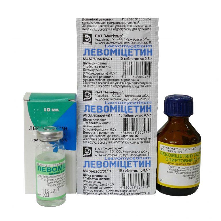 Левомицетин - таблетки и капли: инструкция по применению, цена и аналоги