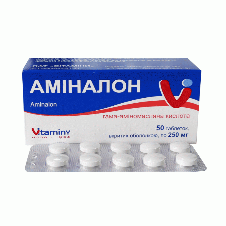 Аминалон: инструкция по применению, цена и аналоги препарата